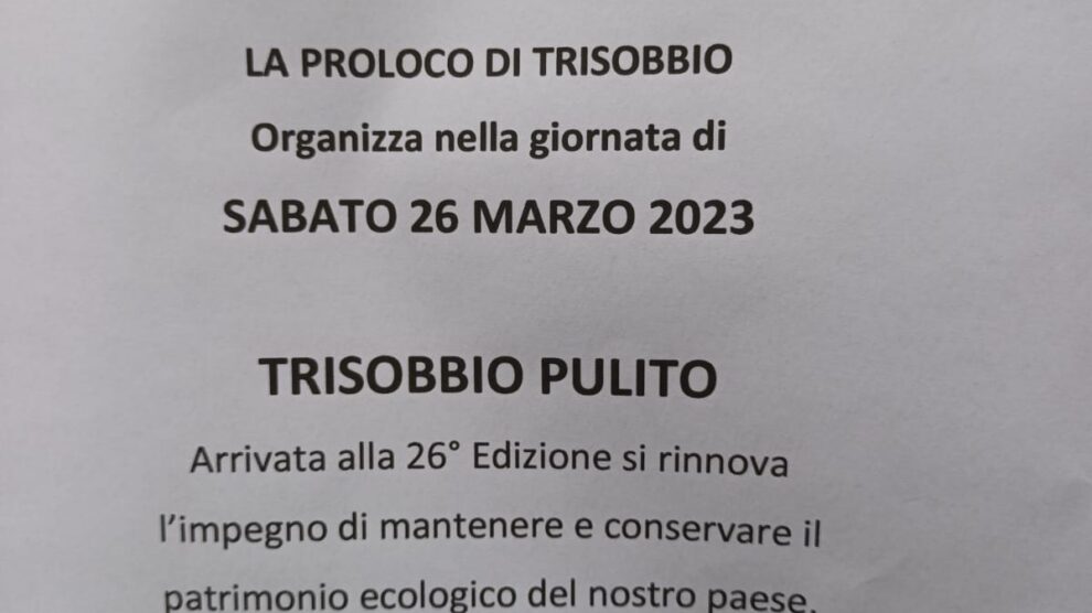 Trisobbio Pulito 2023